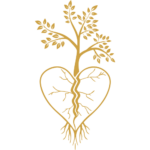 Herz mit Wurzeln und Baum als Symbol - tief liegende Beziehungsprobleme erkennen und an der Wurzel heilen statt an der Oberfläche